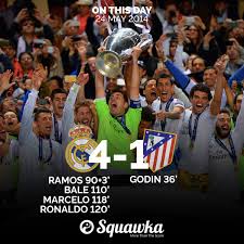For the 10th time, real madrid are champions of europe. Squawka Football On Twitter On This Day In 2014 Real Madrid Beat Atletico Madrid 4 1 After Extra Time To Win The Champions League La Decima Https T Co 0sflt9cw4v