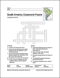 South America Word Search Crossword Puzzle And More South America Maps For Kids Word Puzzles