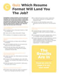 Is your resume formatted correctly? Resume Quiz