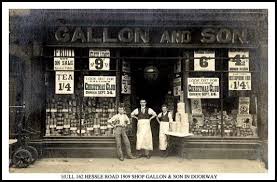 Hull 162 Hessle Road 1909 Shop Gallon Son In Doorway Hull England Hull Kingston Upon Hull