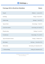 Denn es kommt aufs bundesland an. Feiertage 2014 In Nordrhein Westfalen Termine Infos