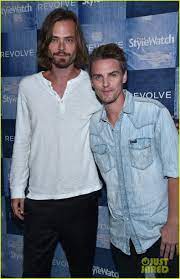 Christopher Backus And Riley Smith At People Stylewatch Event 2014 Mens Tops Mens Tshirts Celebrities