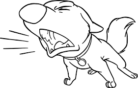Coloring free online pages of dogs mindlessly! Dog Barking Drawing Easy For Kids Novocom Top