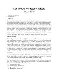 Confirmatory factor analysis using in the reseach is second order. Pdf Confirmatory Factor Analysis A Case Study