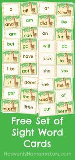 Maybe you would like to learn more about one of these? Free Printable Sight Word Cards So Cute Heavenly Homemakers