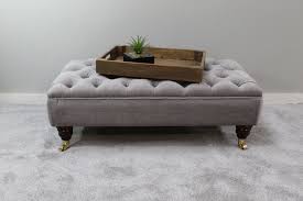 With the ability to multitask from seating to footrest and even coffee table, ottomans are the perfect addition to your home. Large Grey Footstool Coffee Table Bespoke Ottoman Rouen Etsy