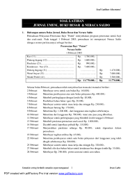 Contoh soal dan jawabannya jurnal hingga neraca saldo akuntansi contoh soal neraca saldo ajp neraca lajur ajpenutup neraca soal dan pembahasan un fisika sma tahun 2014 pengukuran fisika. Pdf Soal Latihan Akuntansi Semakin Sering Berlatih Semakin Cepat Menguasai Irsan Lubis Soal Latihan Jurnal Umum Buku Besar Neraca Saldo Golda Maria Academia Edu