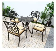 The right set of patio furniture can transform your small outdoor space into a special haven. 7 Piece Metal Patio Conversation Dining Tables Chairs Outdoor Bistro Garden Furniture Set China Outdoor Dining Set Bistro Table Chairs Made In China Com