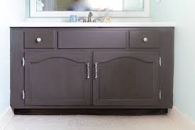 This bathroom had one big mirror and one sink in it, but there's plenty of space for a second sink and even more storage. Bathroom Vanity Makeover 100 Room Challenge Week 2 Hearth And Vine