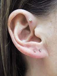 Maria Tash Jewelry Three Ball Trinity Threaded Stud Earring Yellow Gold This Chic Single Earring Fr Single Earring Opal Earrings Stud Maria Tash Jewelry