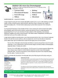 The complete statement of a measured value should include an estimate of the level of confidence associated with the value. Calidus 201 Micro Gas Chromatograph Fal003 Gas Chromatography Chromatography