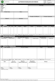 Form Laporan Kecelakaan Kerja Pendidikan Belajar Desain Cv
