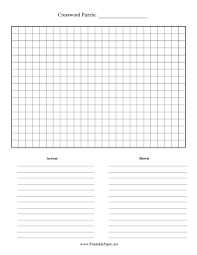 Check spelling or type a new query. Printable Crossword Puzzle Paper