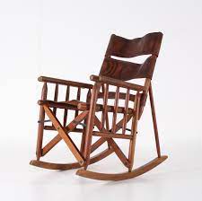 Get the best deals on rocking chairs antique chairs. Folding Leather Rocking Chair 1970s 110762