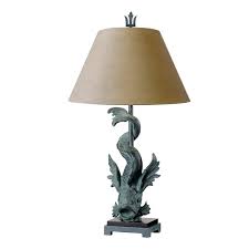 Imperial Dragon Table Lamp In Verdigris Lamp Table Lamp Dragon Table