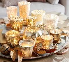Mercury glass has become a favorite for wedding decorations and holiday accents because of its shimmering beauty and versatility. Eclectic Mercury Votive Holders Set Of 6 Silver Candle Holder Pottery Barn