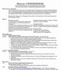 Bioinformatics Analyst Resume Example Analyst Resumes Livecareer