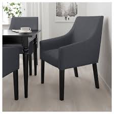Sakarias Armchair Sporda Dark Gray Ikea In 2020 Upholstered Dining Chairs Upholstered Chairs Ikea