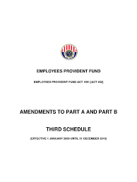 It manages the compulsory savings plan and retirement planning for private sector workers in malaysia. Employee Provident Fund Epf Kwsp Epf Act 1991 Act 452 Third Schedule Factor Income Distribution Employment Compensation