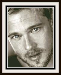 Gráfico PDF Punto de Cruz, Brad Pitt 1, esquema punto de cruz descargable  Ref: GNR05011001