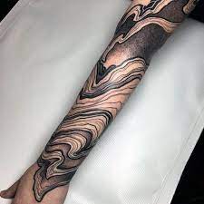 The background features big, beautiful roses with lovely shaded details. 50 Unique Forearm Tattoos For Men Cool Ink Design Ideas