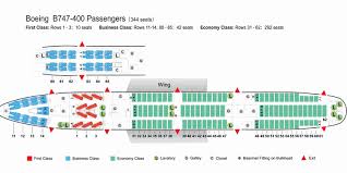 Air China Airlines Boeing 747 400 Aircraft Seating Chart