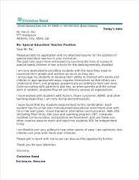 Special Education Cover Letter Sample