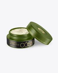 Download Opened Matte Cream Jar Mockup In Jar Mockups On Yellow Images Object Mockups