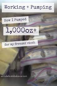 Working And Pumping How I Pumped A Freezer Stash Of 1 000oz