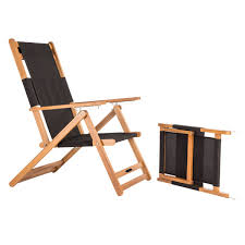 Patioflare Portable Lounge Chair With Leg Rest Black Jr Home