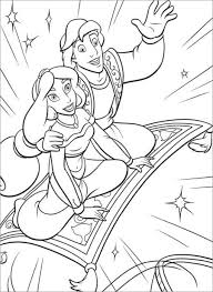 He can fly very fast and high, and he is also very playful. Aladdin And Jasmine Flying With Magic Carpet Coloring Page Coloringbay
