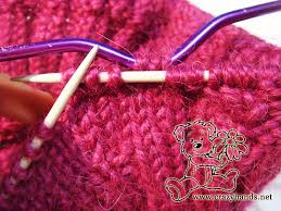 What does c3b and c3f mean in knitting? Knitted Hat For Winter Made Of Wine Colored Yarn Crazy Hands Knitting