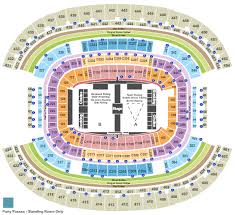 at t stadium seating chart with row seat and club details