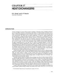 Design ergonômico e elegante que delicia. Chapter 17 Heat Exchangers