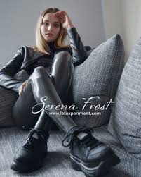 Leather & latex fit so well together (oc). Serena Frost Latex Trying Different Styles Serena Frost High Class Latex At Home In Latex Lingerie I Chilled In Ballet Heels Locked Up In My Bronze Collar Shanaechadwick94