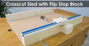 Miter saw table table saw sled table saw jigs diy table saw router table woodworking workshop woodworking jigs woodworking projects how to make a cross cut sled for a table saw: How To Make A Crosscut Sled With Flip Stop Block Free Plans Creativity Hero
