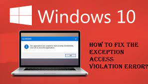 How To Fix The Exception Access Violation Error Fix It Violations Ram Module