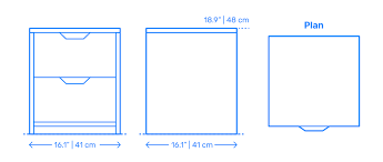 Cords can easily drown through the back of the drawer. Ikea Askvoll 2 Drawer Chest Dimensions Drawings Dimensions Com