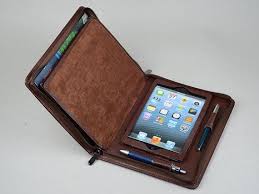 Ipad Mini Leather Business Portfolio Case With Notepad With Etsy In 2021 Ipad Mini Apple Ipad Mini Portfolio Case