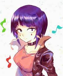 Shoutout to zagine for informing me that jiro bumps her ear jacks together when she's nervous. Kyoka Jiro My Hero Academia So Cute Art Kyokajiro Myheroacademia Cosplayclass Hero Anime My Hero Academia