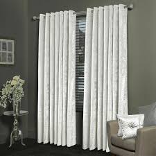 They say privacy is priceless. Crushed Velvet White Blackout Eyelet Curtain With Ring Top Fully Lined Tie Backs Ebay