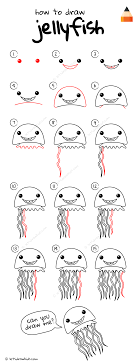 With this easy jellyfish drawing ideas, you can learn how to draw a jellyfish easily. How To Draw A Jellyfish