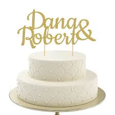Wählen sie die farbe sowie ihre wunschtexte. Cake Topper Hochzeit Personalisiert