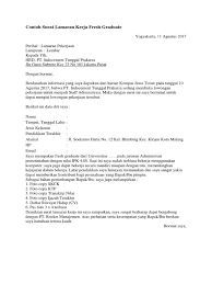 Contoh surat lamaran kerja yang baik dan benar. Contoh Surat Lamaran Kerja Online Fresh Graduate