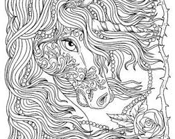 Kleurplaat in geinspireerde doodle stijl lopend paard op bloeiende weide horizontale samenstelling kleurboek voor volwassen en oudere kinderen bewerkbare vectorillustratie royalty vrije cliparts vectoren en. Pin Op Coloring Pages