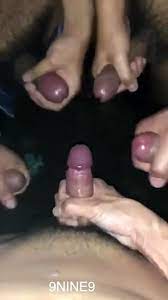 Circle jerk: Asian guy group jerking off… ThisVid.com