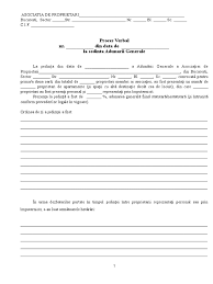 L'assemblée générale est une réunion au cours de laquelle sont prises des décisions importantes liées à l'avenir de l'association. Model Proces Verbal Adunare Generala