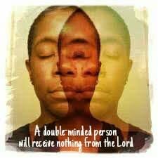 What is the meaning of being a double-minded man in James 1:6-8?