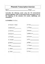 The nato phonetic alphabet, a.k.a. Phonetic Transcription Exercise Esl Worksheet By Nolj24