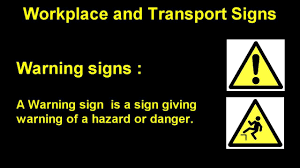 These coloured or illuminated signboards are universally recognised. English Words Uk Standard Safety Signs Part 2 Warning Signs Youtube